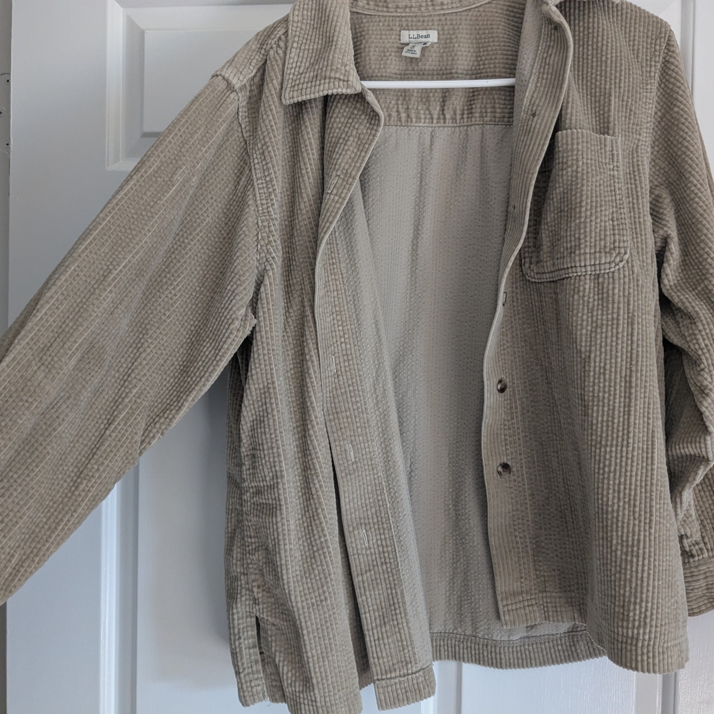 Women's Beige Corduroy Jacket